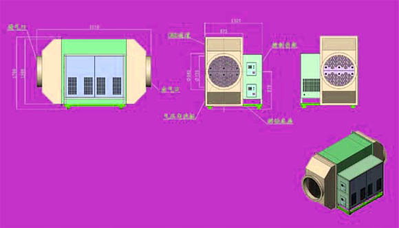 工業廢氣處理設備結構圖